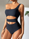 Honopu Cut Out Cheeky One Piece in Black