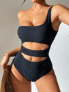 Honopu Cut Out Cheeky One Piece in Black