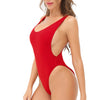 Dana One Piece Low Cut Sides Wide Straps in Red